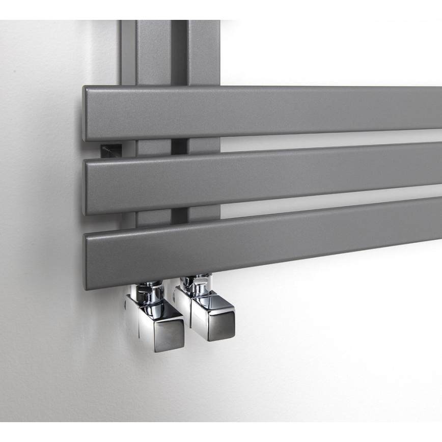 Sapho - Aansluitset voor hoekstopkranen CUBE 2 stuks glanzend chroom