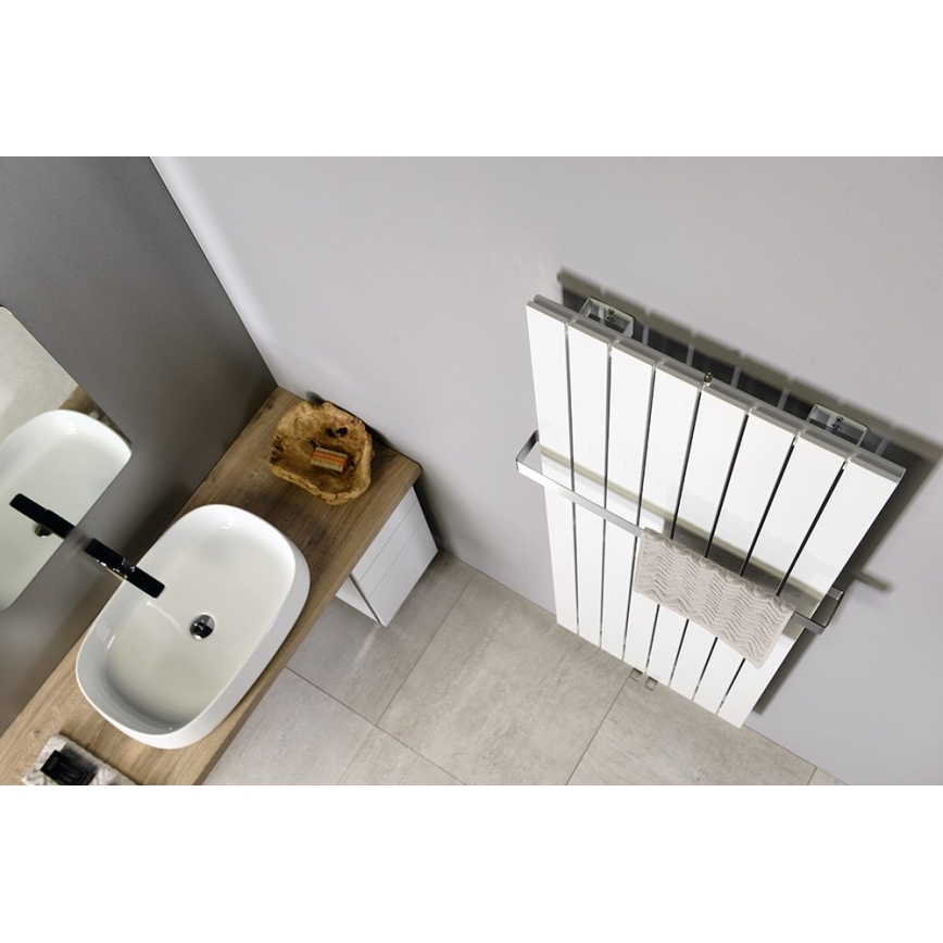 Sapho - Badkamerradiator COLONNA 910W/230V 45x180 cm wit