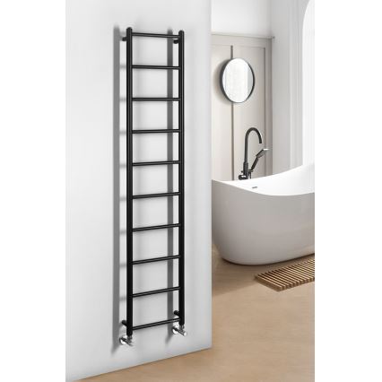 Sapho - Badkamerradiator DINA 168 x 35 cm mat zwart