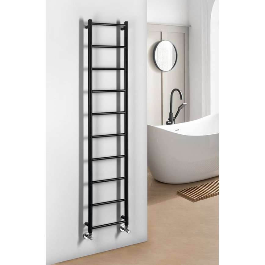 Sapho - Badkamerradiator DINA 168 x 35 cm mat zwart