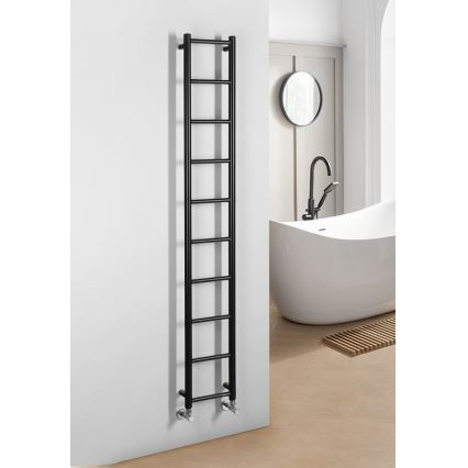 Sapho - Badkamerradiator DINA 168x25 cm mat zwart