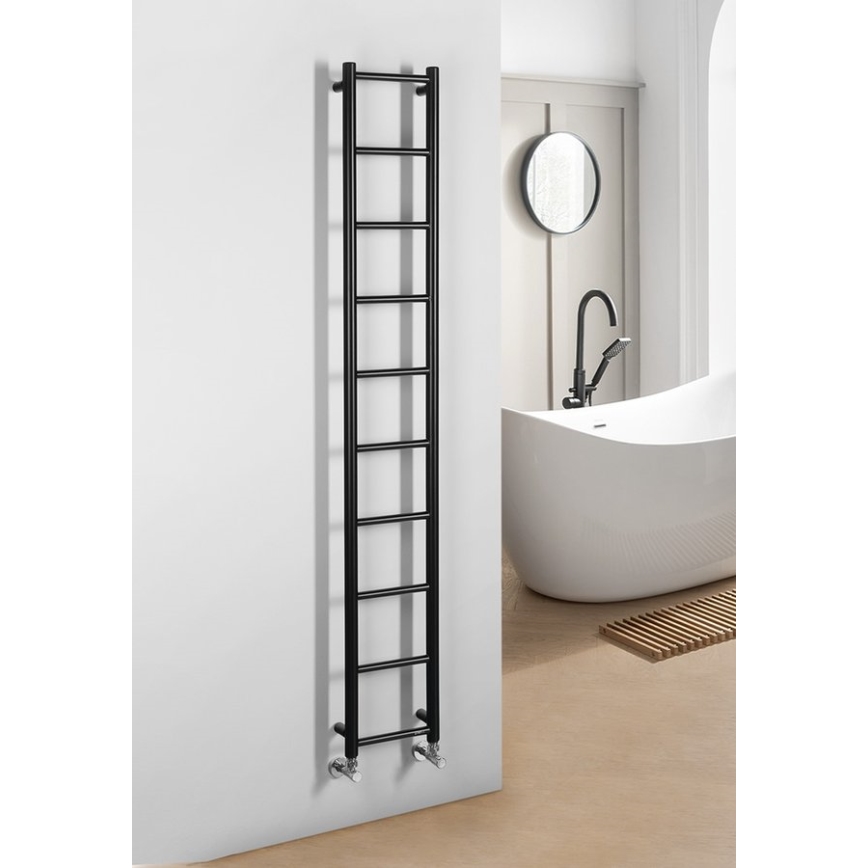 Sapho - Badkamerradiator DINA 168x25 cm mat zwart