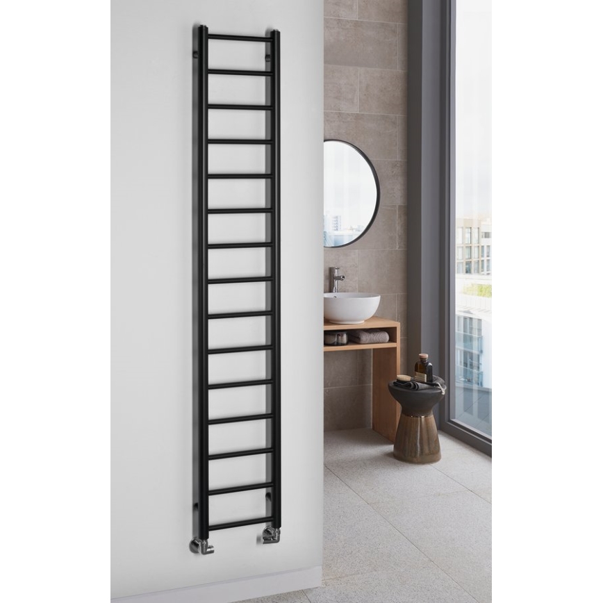 Sapho - Badkamerradiator DINA 174x30 cm mat zwart