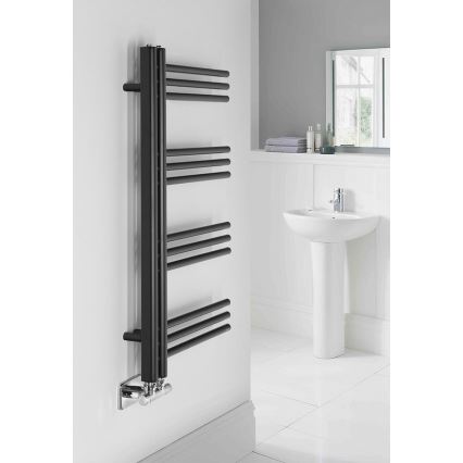 Sapho - Badkamerradiator DORLION 300W/230V 50x90 cm mat zwart