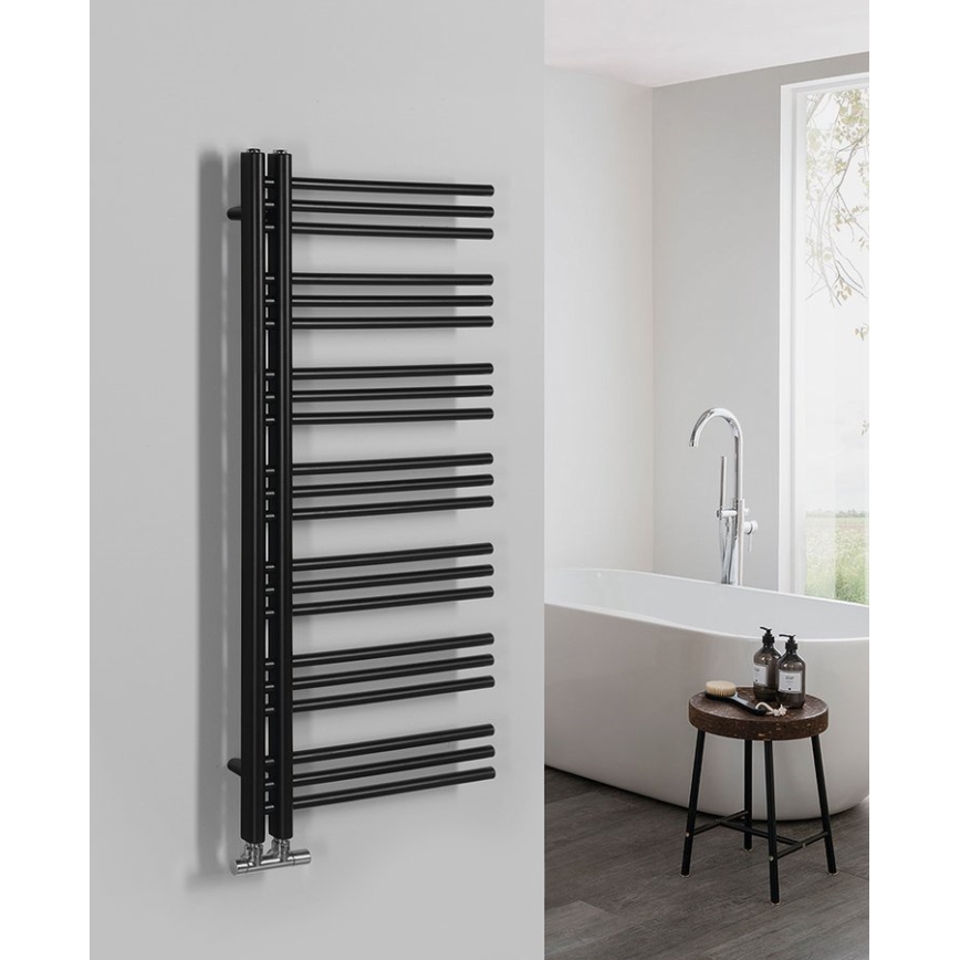 Sapho - Badkamerradiator DORLION 400W 50x120x50 cm mat zwart