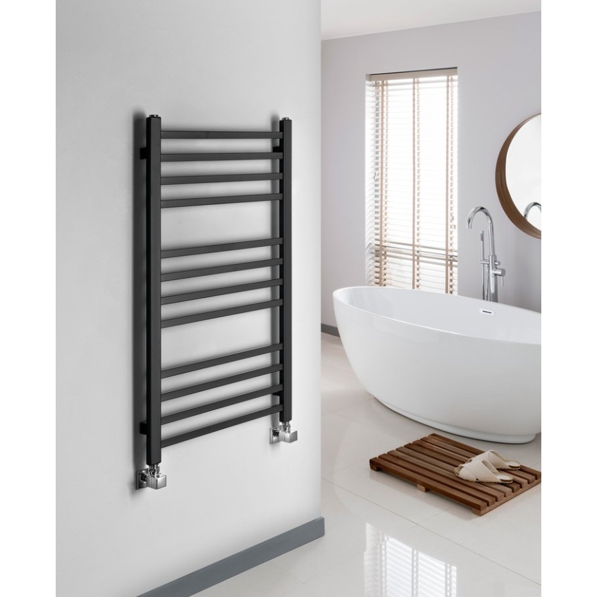 Sapho - Badkamerradiator METRO 266W 45x89 cm mat zwart