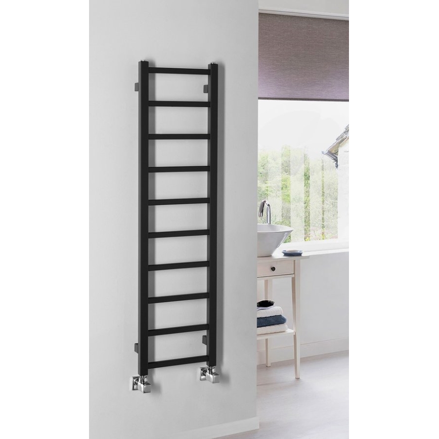 Sapho - Badkamerradiator METRO LIGHT 114x30cm mat zwart