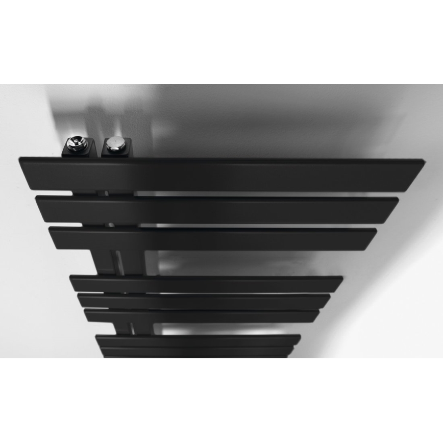 Sapho - Badkamerradiator SILVANA 124x50 cm mat zwart
