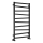 Sapho - Badkamerradiator ZIG 110x60 cm zwart