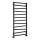 Sapho - Badkamerradiator ZIG 133x60 cm zwart
