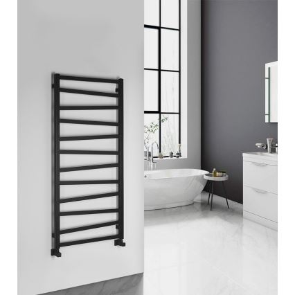 Sapho - Badkamerradiator ZIG 133x60 cm zwart