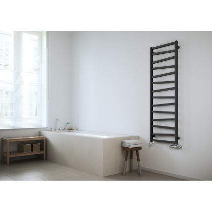 Sapho - Badkamerradiator ZIG 406W/230V 50x110 cm antraciet