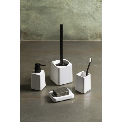 Sapho - Badkamerset 4-delig wit/zwart