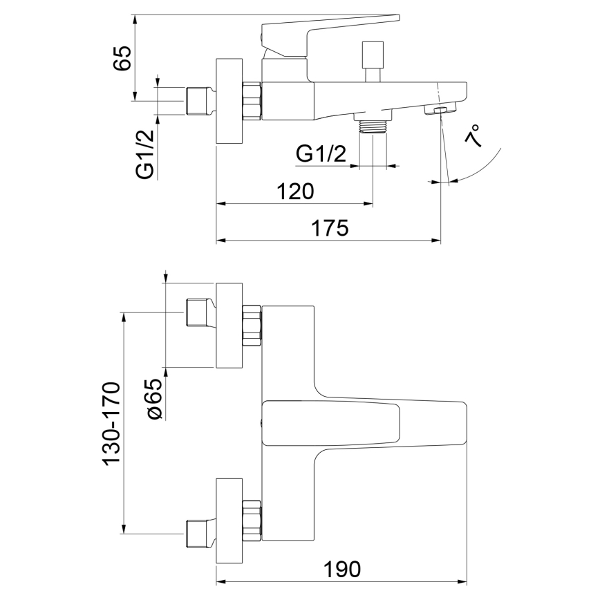 Sapho - Badmengkraan TURSI mat zwart