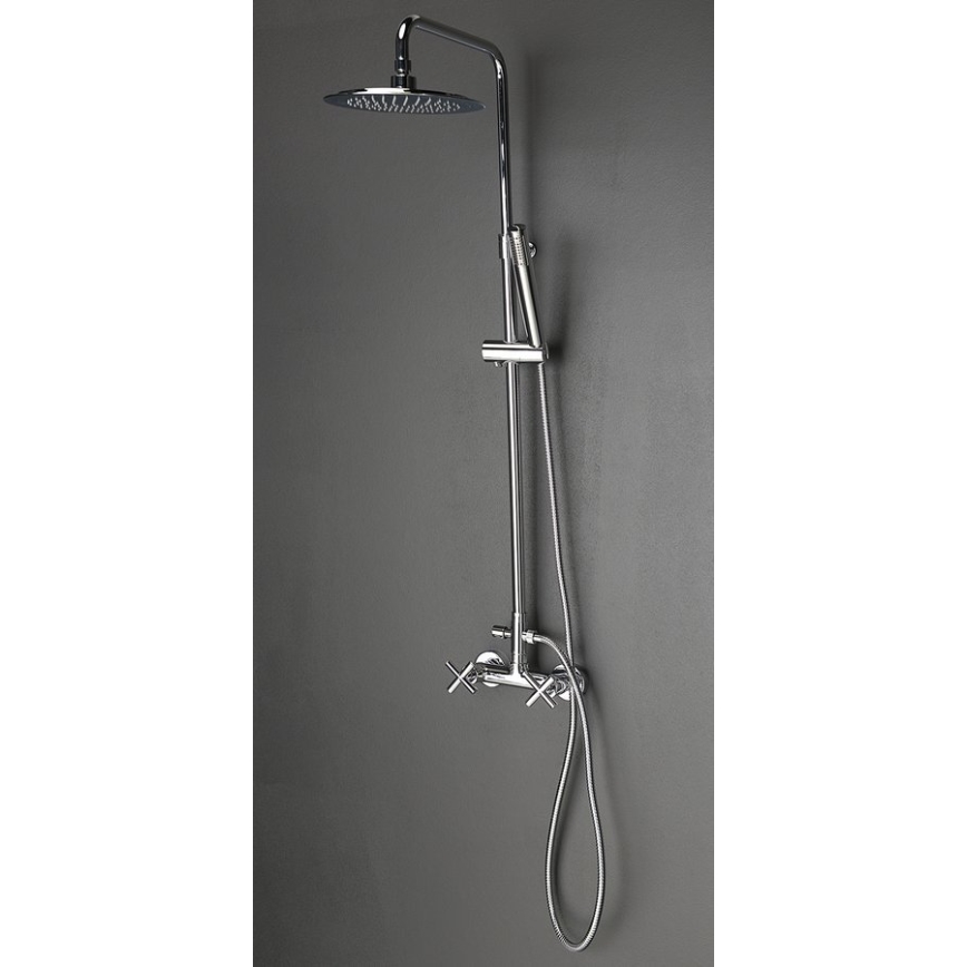 Sapho - Douchekraan AXIA RETRO glanzend chroom
