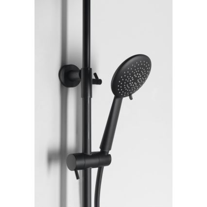Sapho - Doucheset SOLARIS met kraan, mat zwart