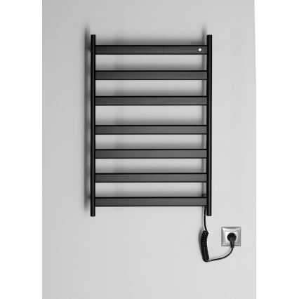 Sapho - Elektrische handdoekdroger ELIAS 105W/230V 49x73 cm mat zwart