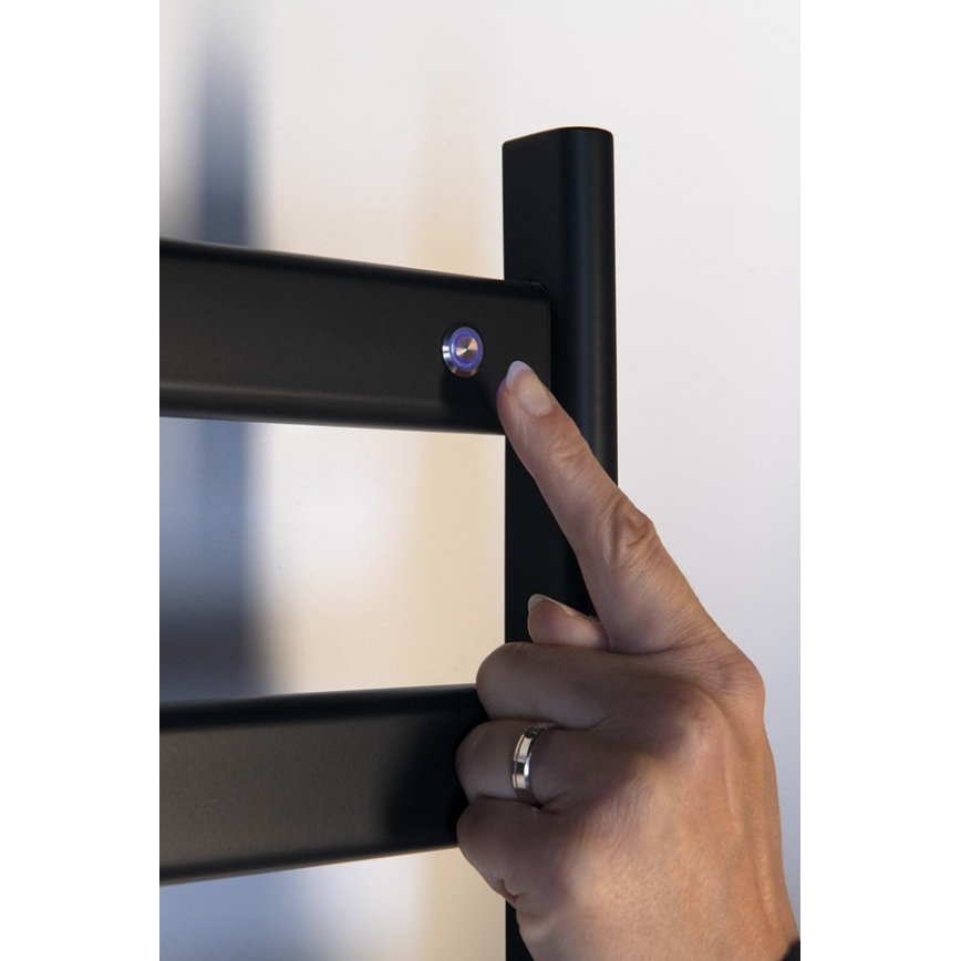 Sapho - Elektrische handdoekdroger ELIAS 105W/230V 49x73 cm mat zwart