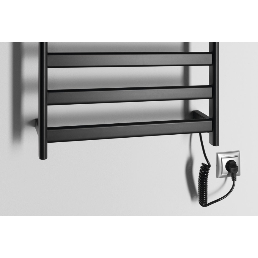 Sapho - Elektrische handdoekdroger ELIAS 105W/230V 49x73 cm mat zwart