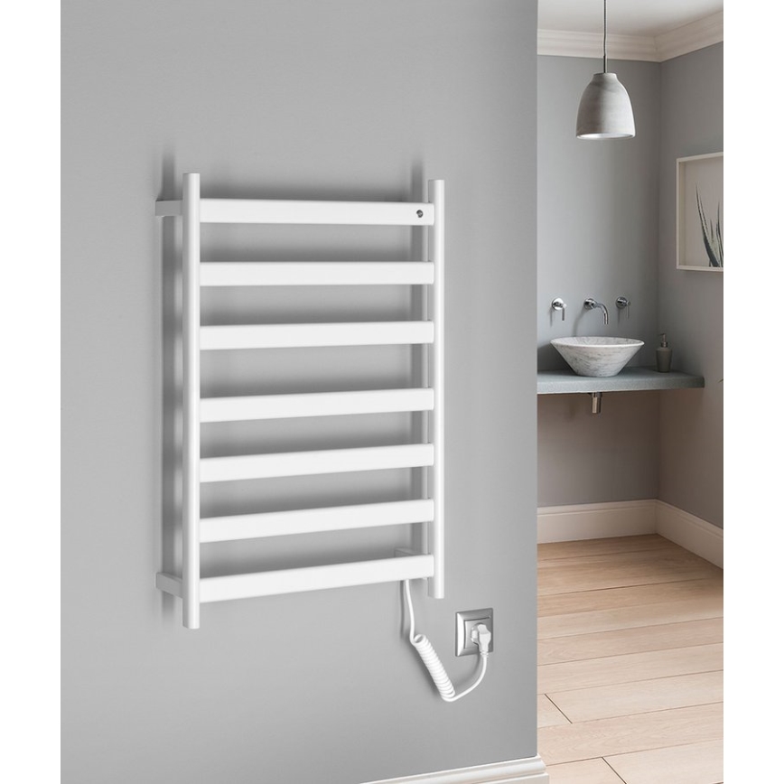 Sapho - Elektrische handdoekdroger ELIAS 105W 73x49 cm mat wit