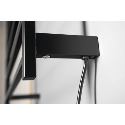 Sapho - Elektrische handdoekdroger ELZOR 60W/230V 47x50 cm mat zwart