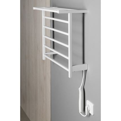 Sapho - Elektrische handdoekdroger ELZOR 60W 47x50 cm mat wit