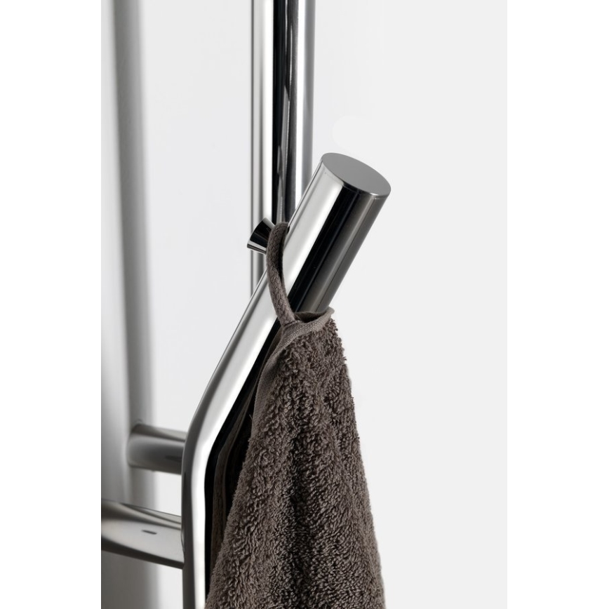 Sapho - DUOPASSO elektrische handdoekdroger met timer 45W 170x12 cm glanzend chroom