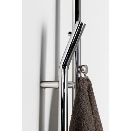 Sapho - DUOPASSO elektrische handdoekdroger met timer 45W 170x12 cm glanzend chroom