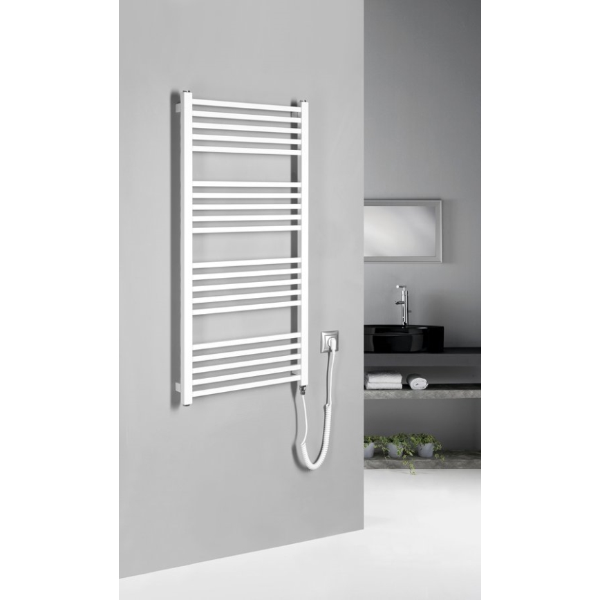 Sapho - Elektrische handdoekdroger METRO-E 400W 106x50 cm wit