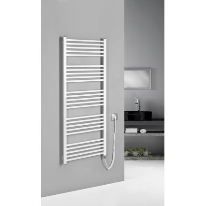 Sapho - Elektrische handdoekdroger METRO-E 500 W 134 x 50 cm wit