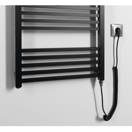 Sapho - Elektrische handdoekdroger METRO-E 500W 134x50 cm mat zwart