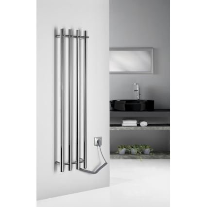 Sapho - Elektrische handdoekdroger PAPINADO 85W 120x26 cm glanzend chroom rechts