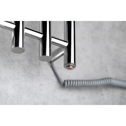 Sapho - Elektrische handdoekdroger PAPINADO 85W 120x26 cm glanzend chroom rechts