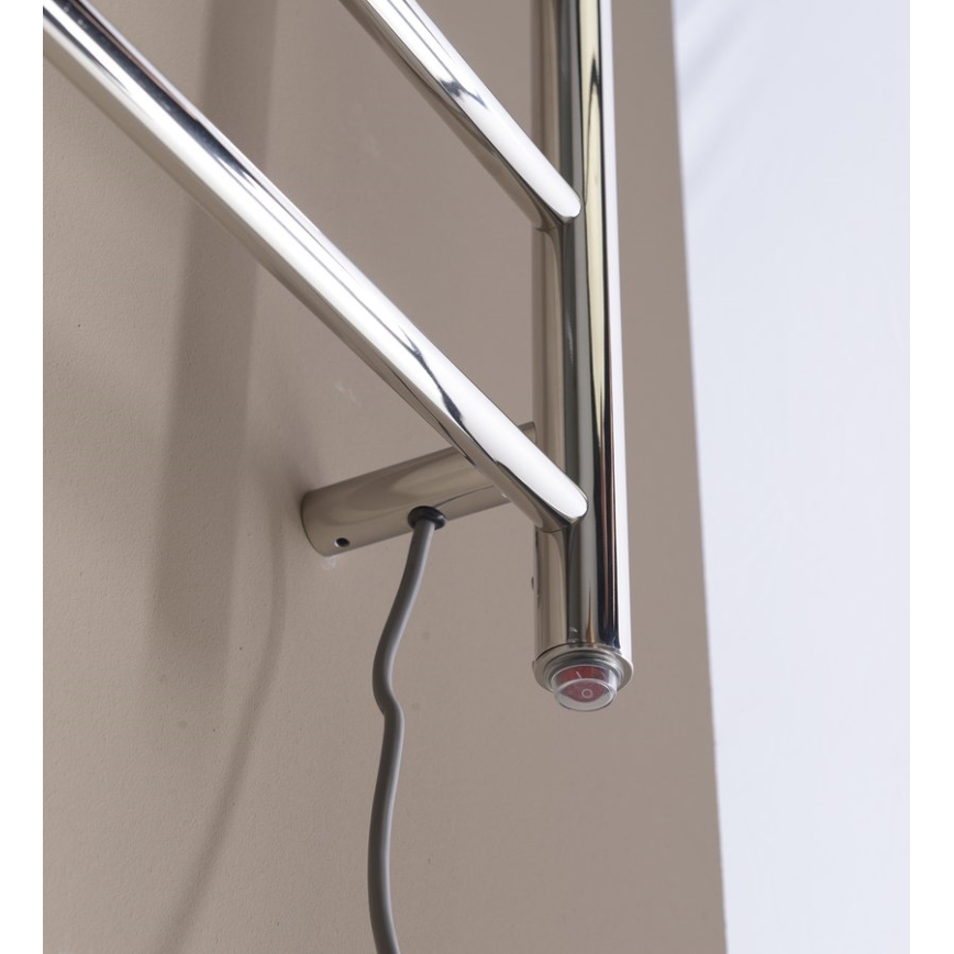 Sapho - Elektrische handdoekdroger REDONDO 130W 150x60 cm glanzend chroom rond