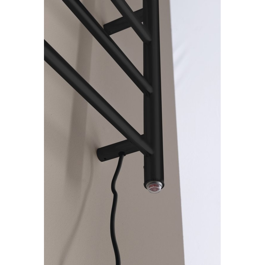 Sapho - Elektrische handdoekdroger REDONDO 130Wn116x63 cm mat zwart