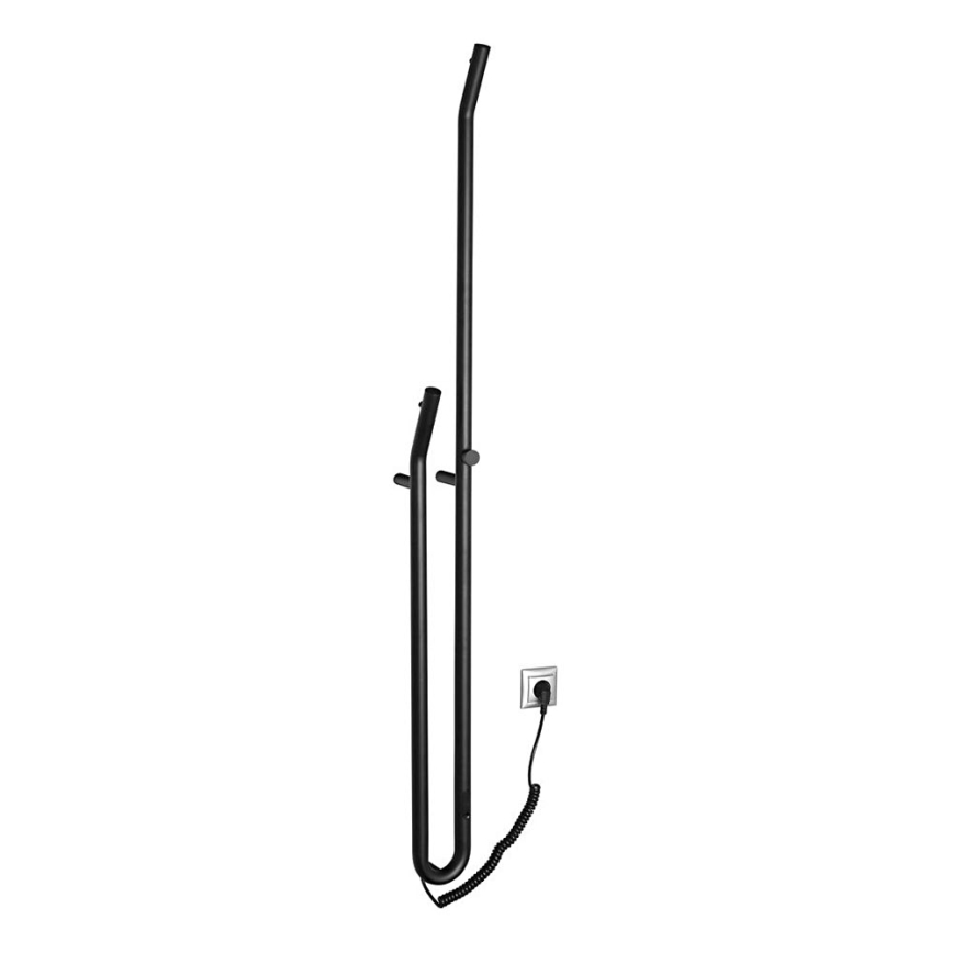 Sapho - Elektrische handdoekdroogrek met een timer DUOPASSO 45W/230V 170 cm mat zwart