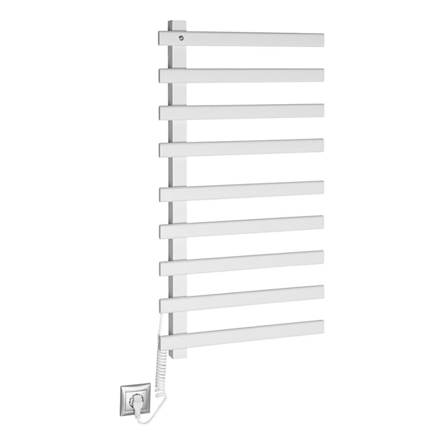 Sapho - Elektrische handdoekhouder ELCOR 128W/230V 92 cm mat wit links