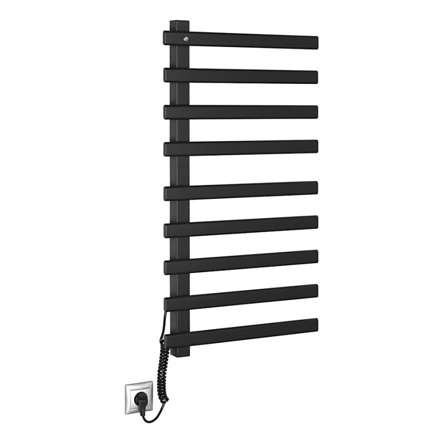Sapho - Elektrische handdoekhouder ELCOR 128W/230V 92 cm mat zwart links