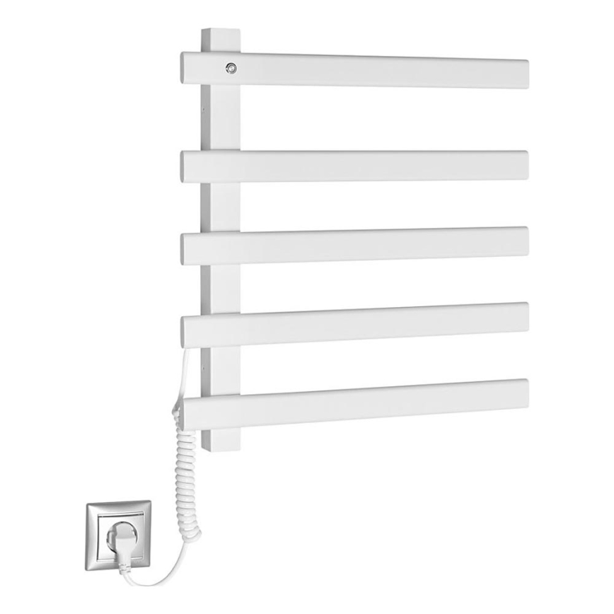 Sapho - Elektrische handdoekhouder ELCOR 63W/230V 52 cm mat wit links