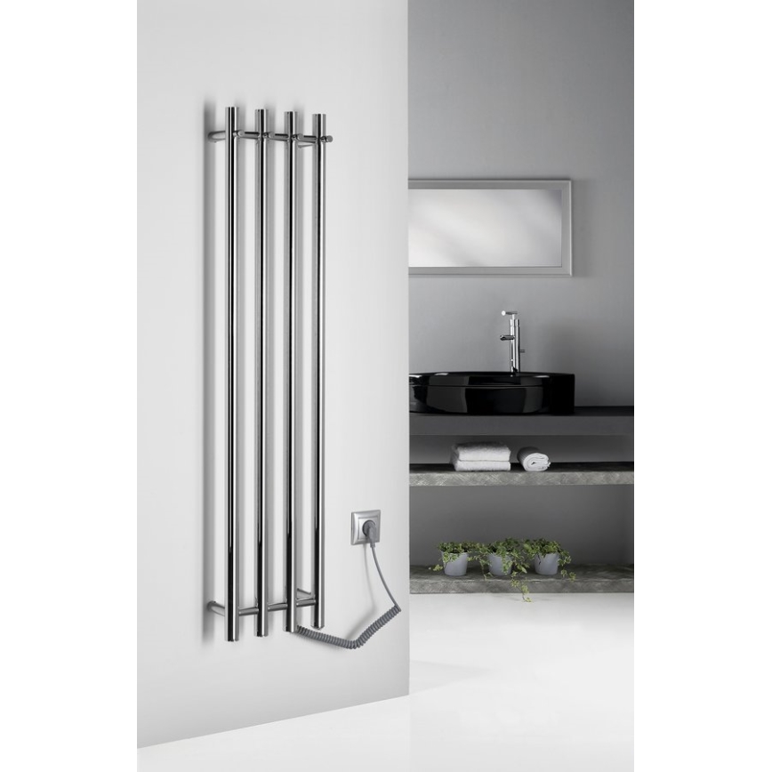 Sapho - Elektrische handdoekhouder PAPINADO 85W/230V 120 cm glanzend chroom rechts