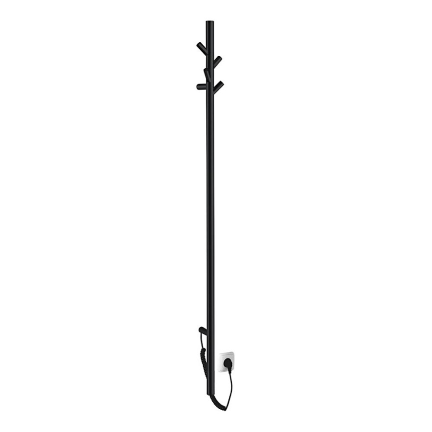 Sapho - Elektrische handdoekhouder PASADOR 30W/230V 150 cm mat zwart