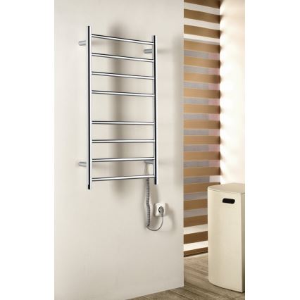 Sapho - Elektrische handdoekhouder REDONDO 75W/230V 90 cm glanzend chroom rond
