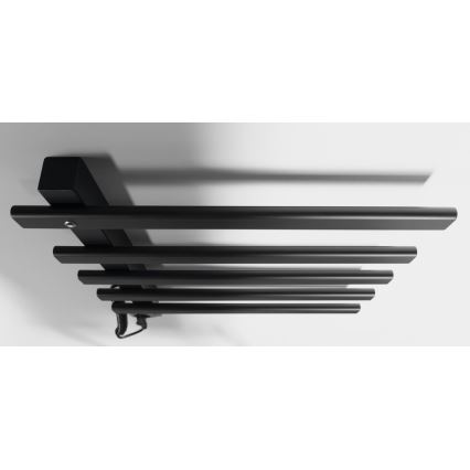 Sapho - Elektrische handdoekradiator ELCOR 63W/230V 48x52 cm mat zwart