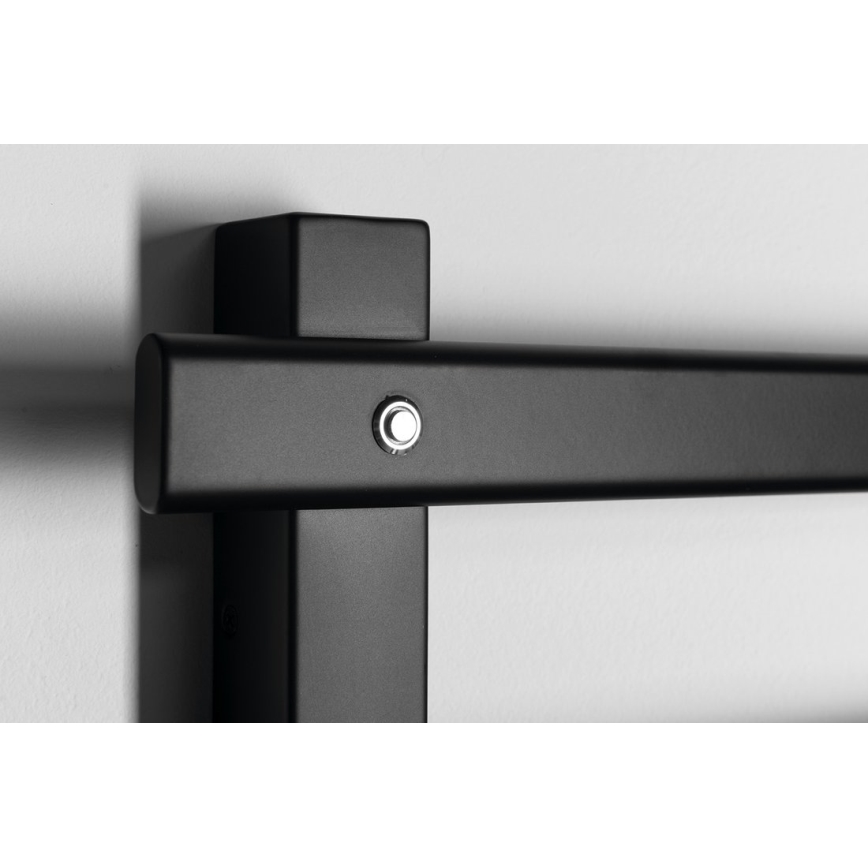 Sapho - Elektrische handdoekradiator ELCOR 63W/230V 48x52 cm mat zwart