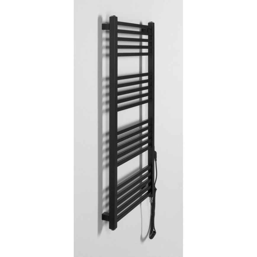 Sapho - Elektrische handdoekradiator METRO-E 400W/230V 50x106 cm mat zwart