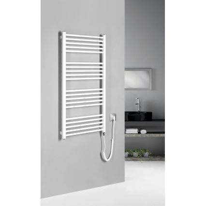 Sapho - Elektrische handdoekradiator METRO-E 400W/230V 50x106 cm wit