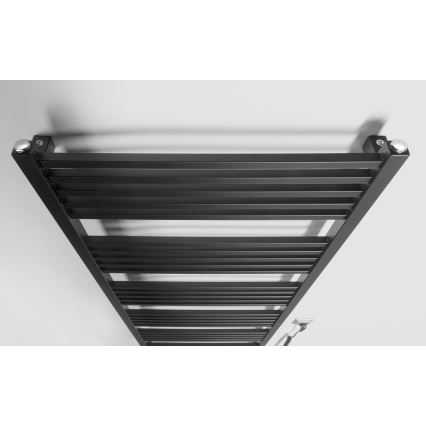 Sapho - Elektrische handdoekradiator METRO-E 800W 162x60 cm mat zwart