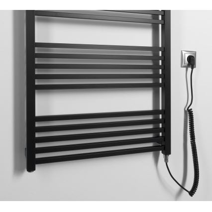 Sapho - Elektrische handdoekradiator METRO-E 800W/230V 60x162 cm mat zwart