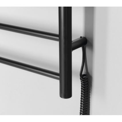 Sapho - Elektrische handdoekradiator REDONDO 130W/230V 63x116 cm mat zwart