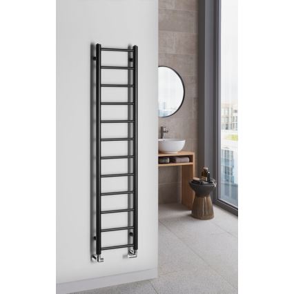 Sapho - Handdoekradiator DINA 278W 30x138 cm mat zwart
